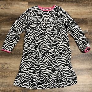 Carter's Zebra Print Nightgown with Pink Trim